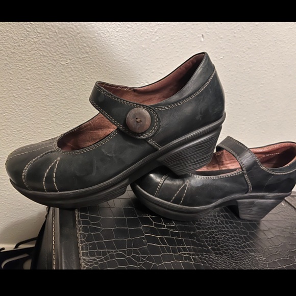Sanita Black Mary Jane Style Mules - Picture 9 of 11